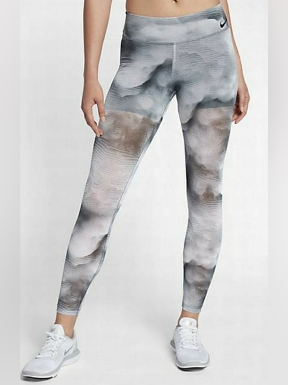 Nike Power Legendary Training Tights Smoke Print Compression Leggings Women’s S